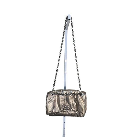Balenciaga NWT Small Monaco Shoulder Bag in Beige/Gold - Picture 12 of 16